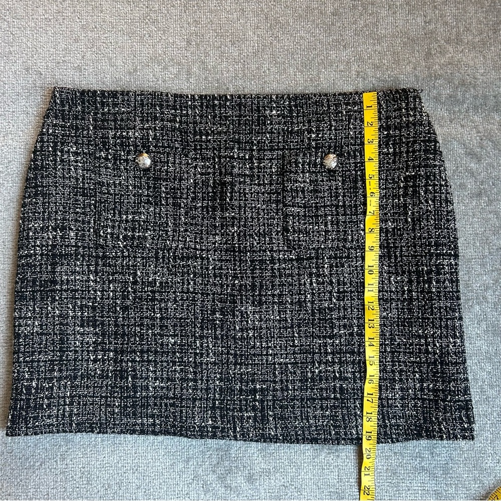 Lauren Ralph Lauren Women’s Black and White Bouclé Pencil Miniskirt, Size 18W - Picture 16 of 16